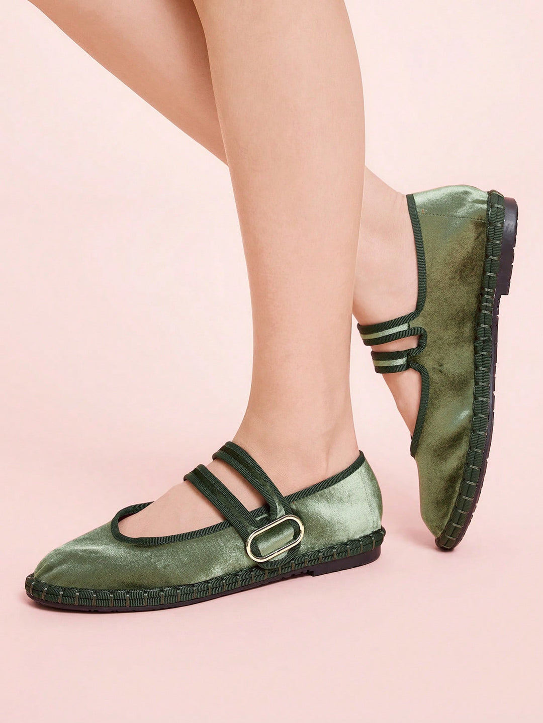SHEIN balerinacipő, khaki