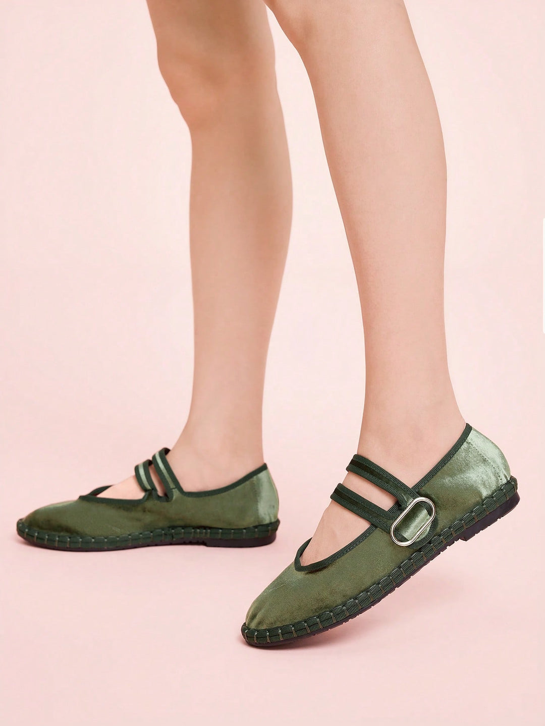 SHEIN balerinacipő, khaki