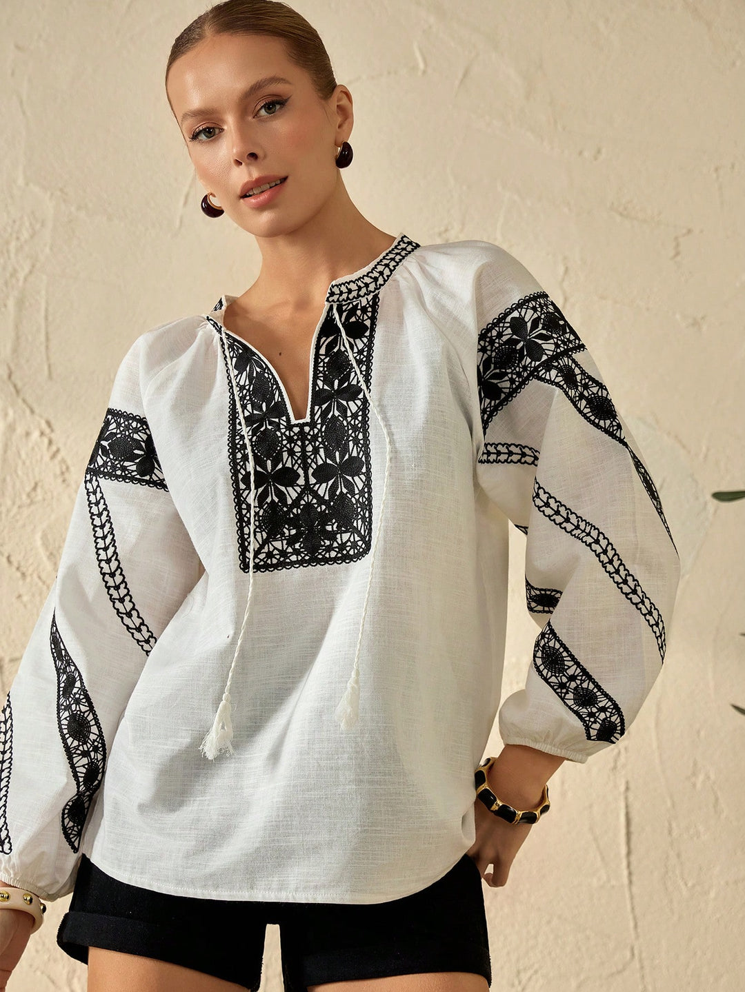 Top SHEIN, alb