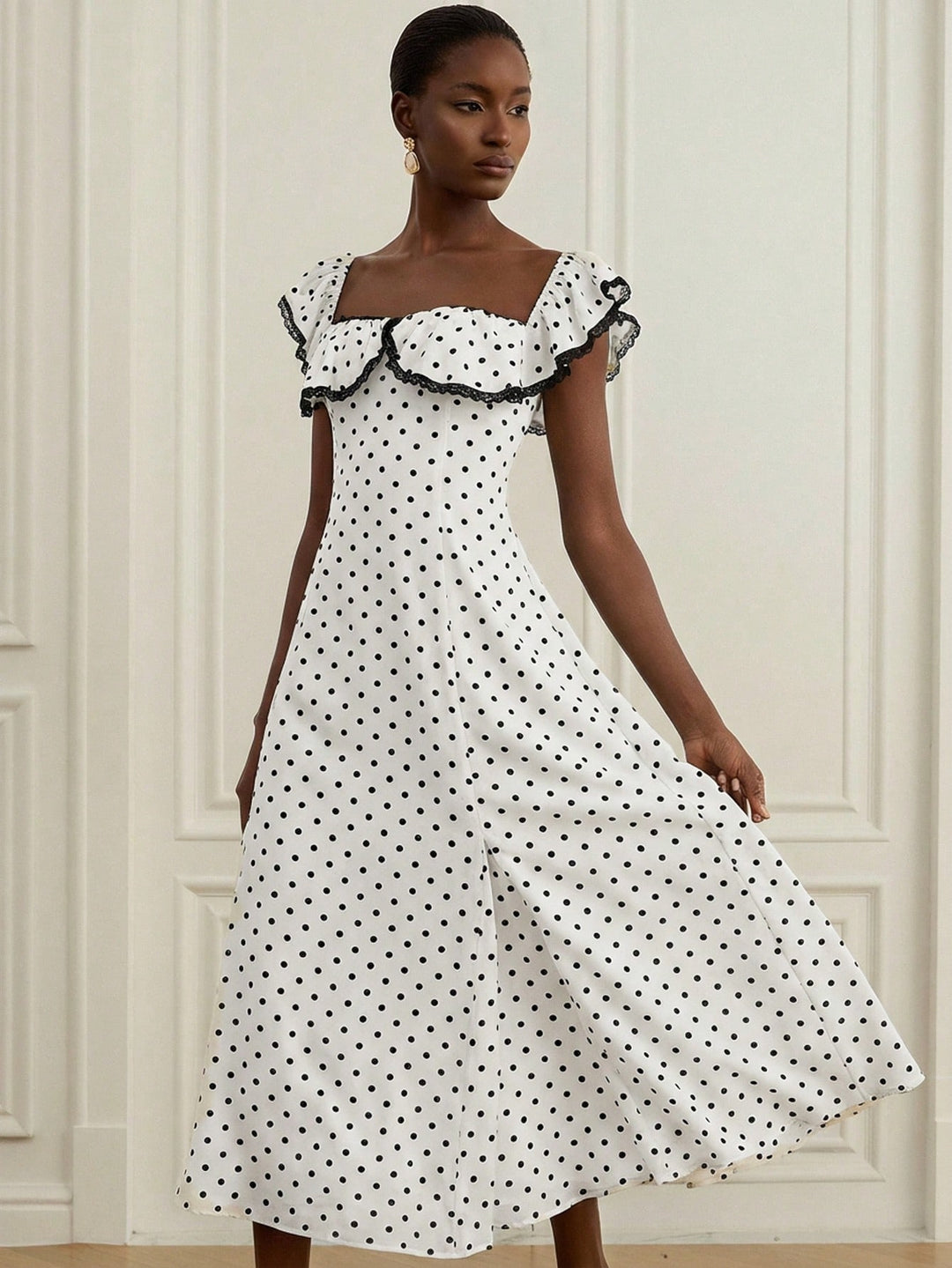 Rochie midi SHEIN, alb