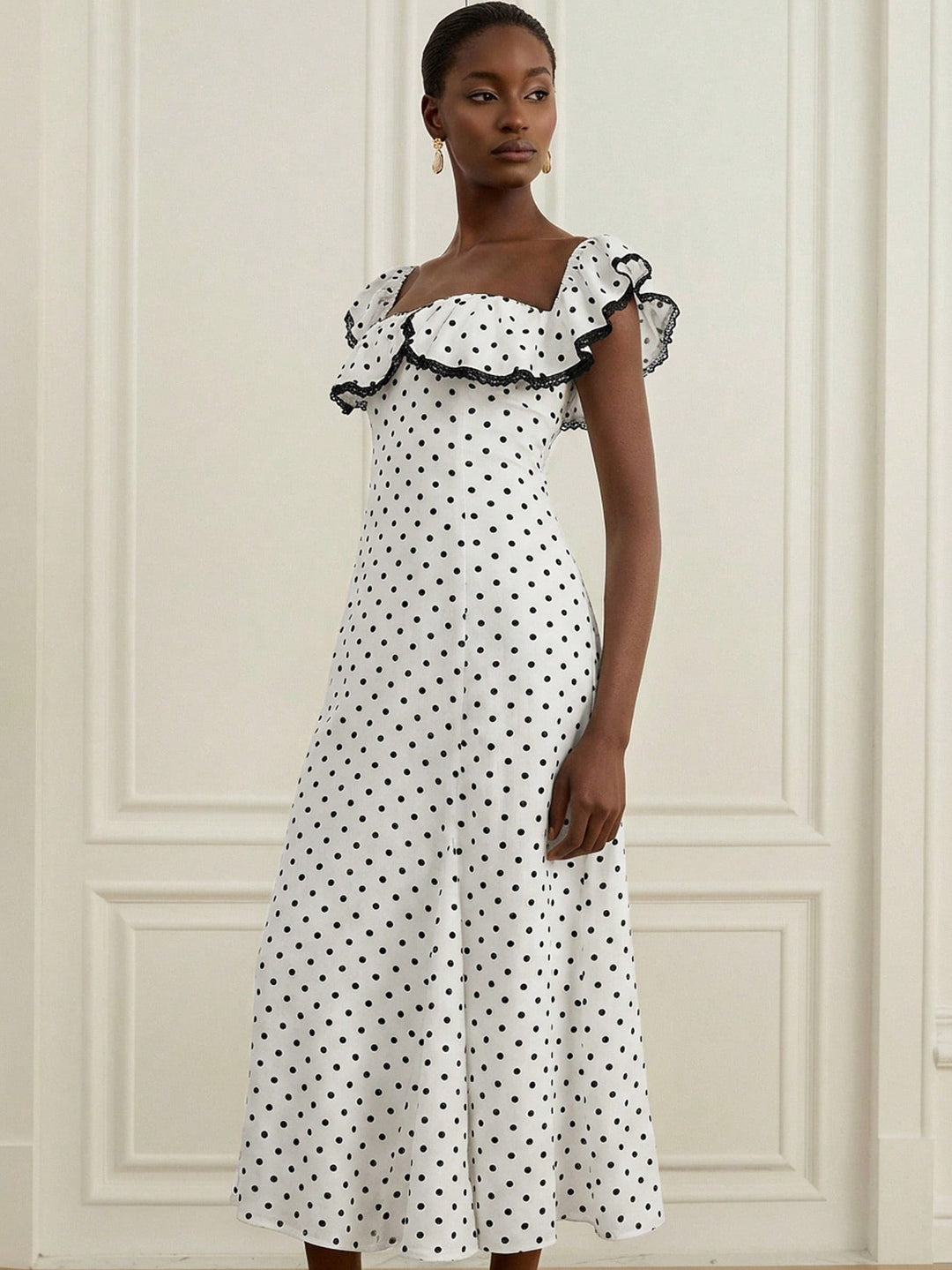 Rochie midi SHEIN, alb