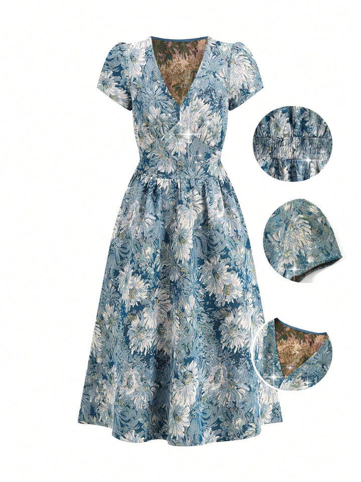Rochie midi SHEIN, albastru