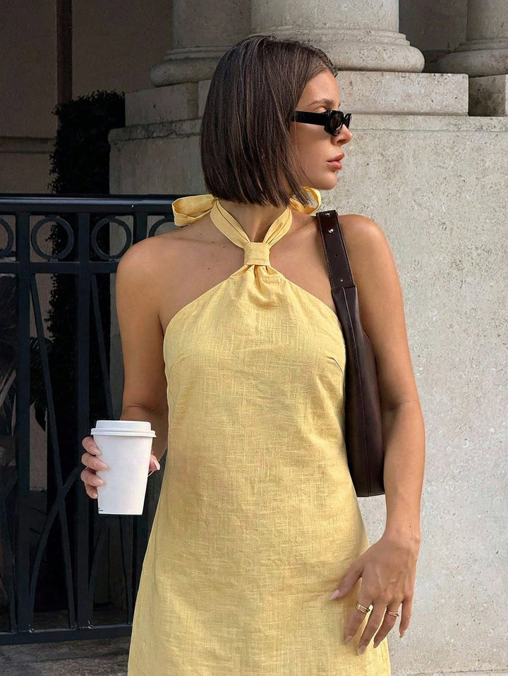 Rochie mini SHEIN, galben