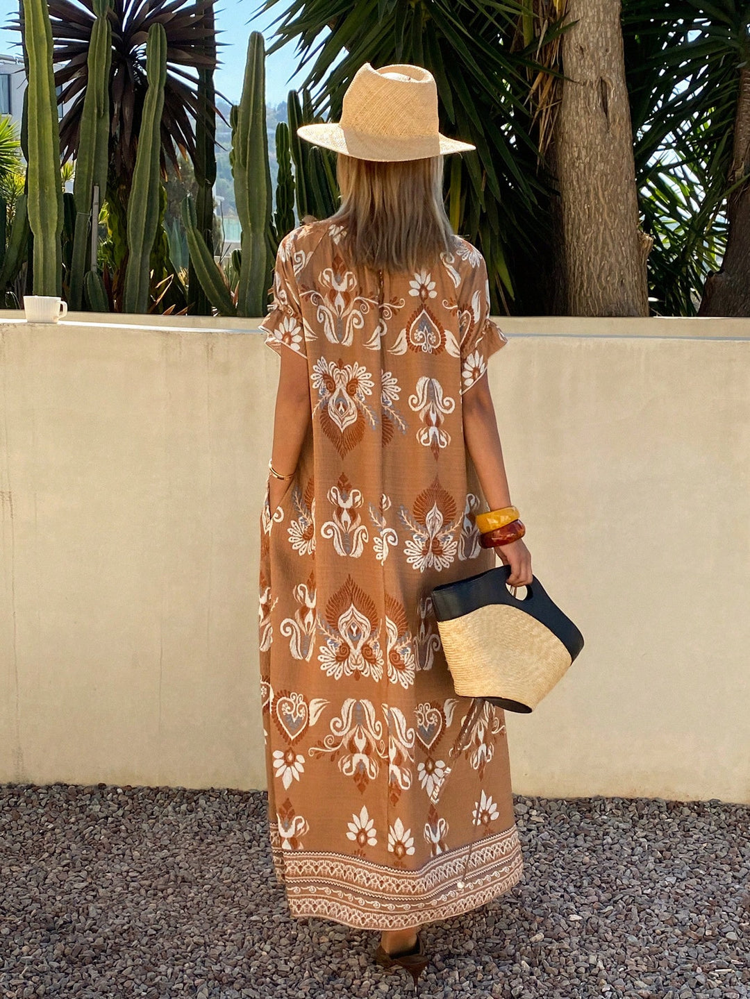 Rochie maxi SHEIN, kaki
