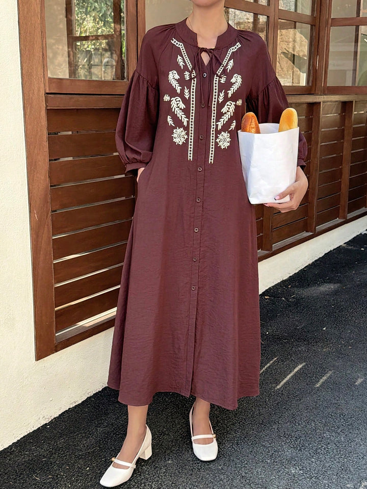 Rochie maxi SHEIN, maro