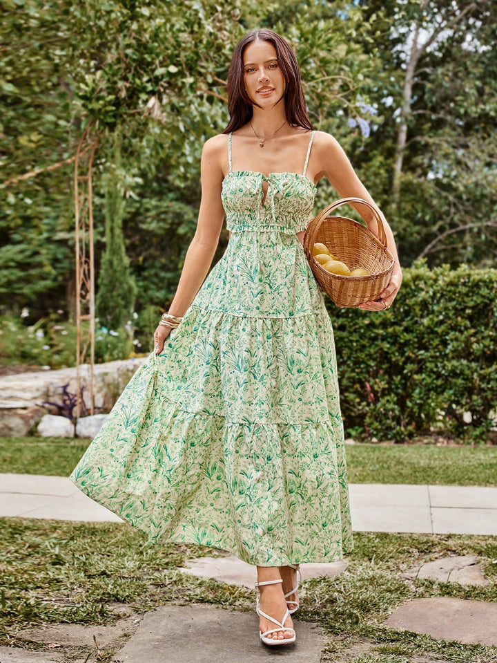 Rochie maxi SHEIN, verde