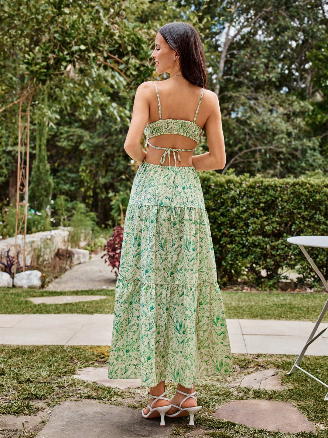 Rochie maxi SHEIN, verde