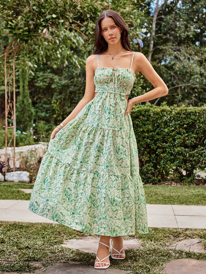 Rochie maxi SHEIN, verde