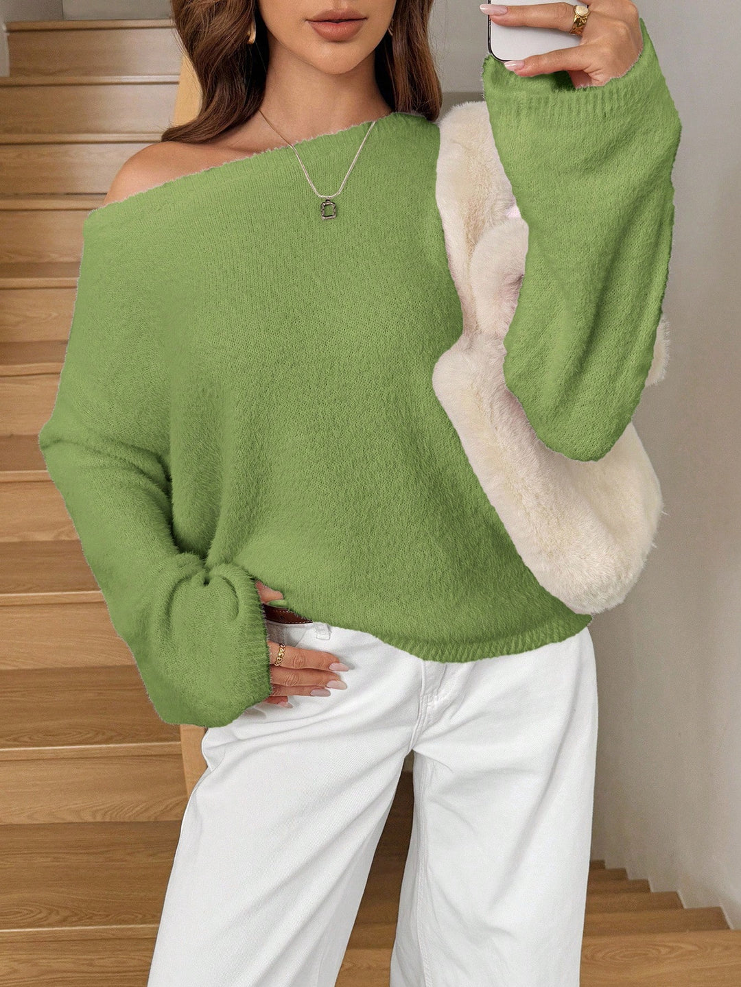 Pulover SHEIN, verde