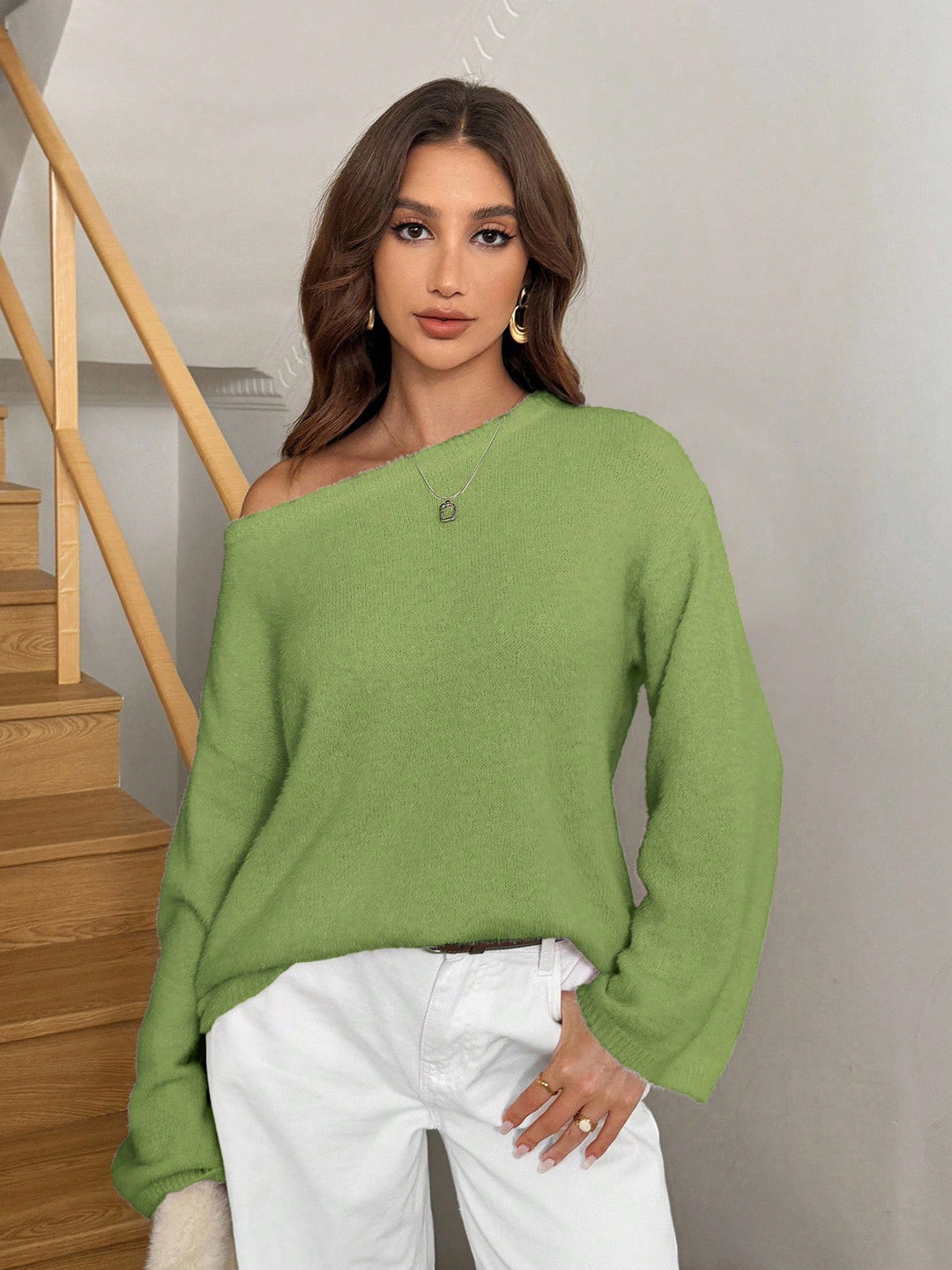 Pulover SHEIN, verde