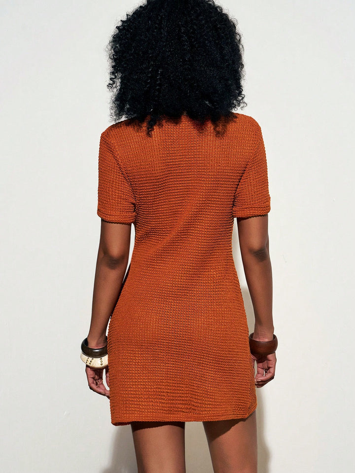 Rochie mini SHEIN, maro