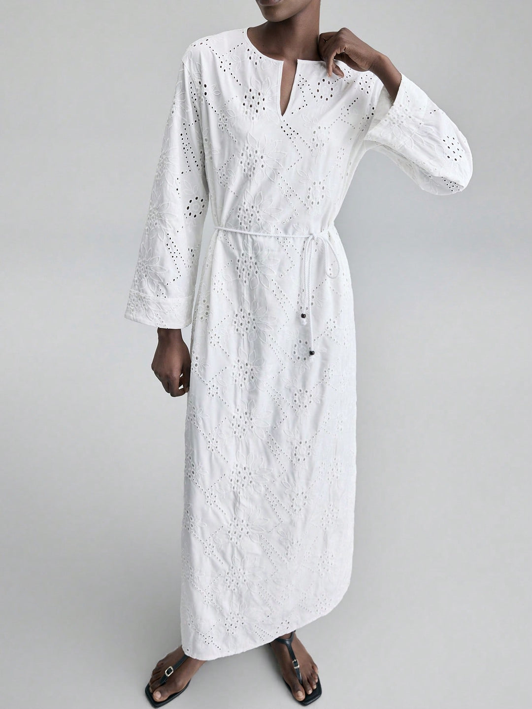 Rochie maxi SHEIN, alb