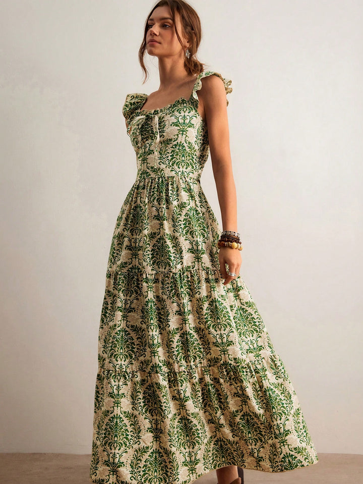 Rochie maxi SHEIN, verde