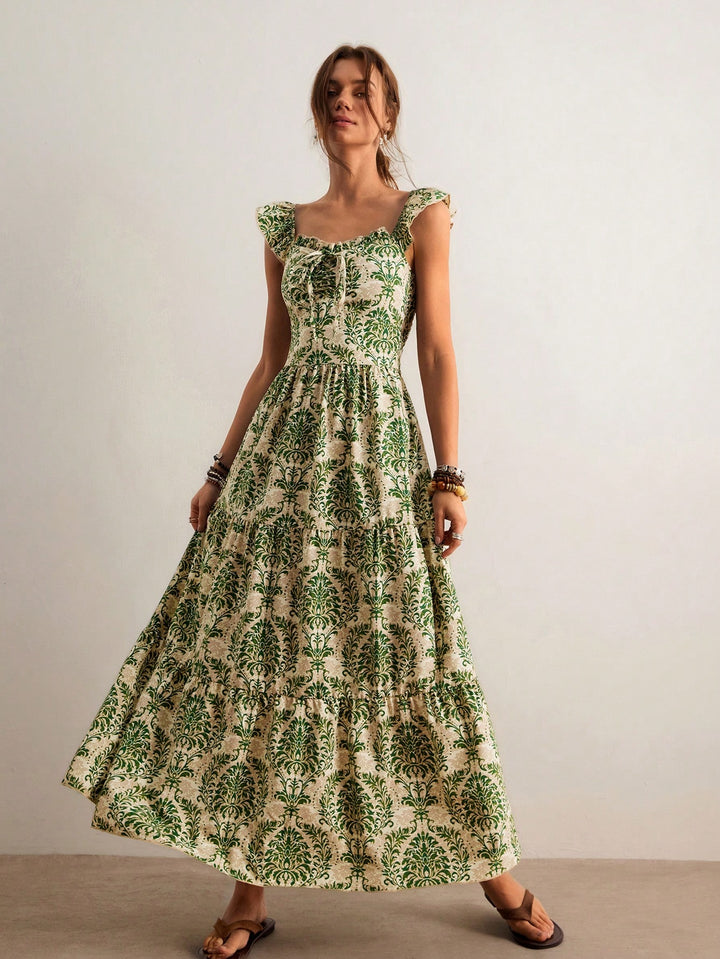 Rochie maxi SHEIN, verde