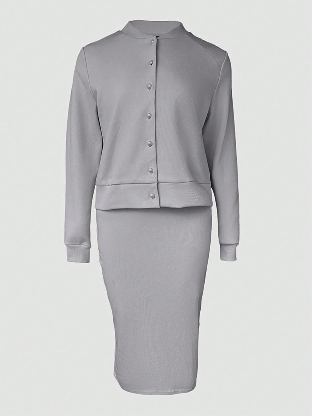 Set rochie și cardigan SHEIN, gri
