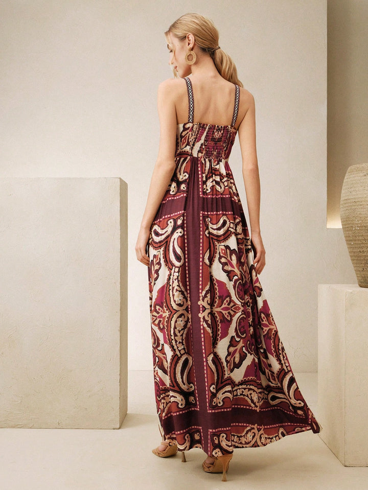 SHEIN maxi dress, mixed colours