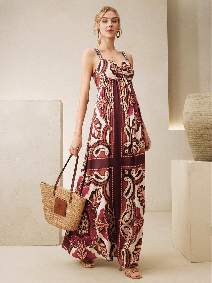 SHEIN maxi dress, mixed colours