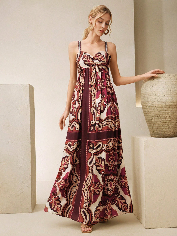 SHEIN maxi dress, mixed colours