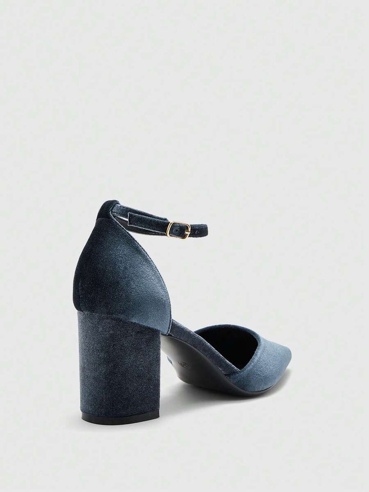 Pantofi cu toc SHEIN, albastru