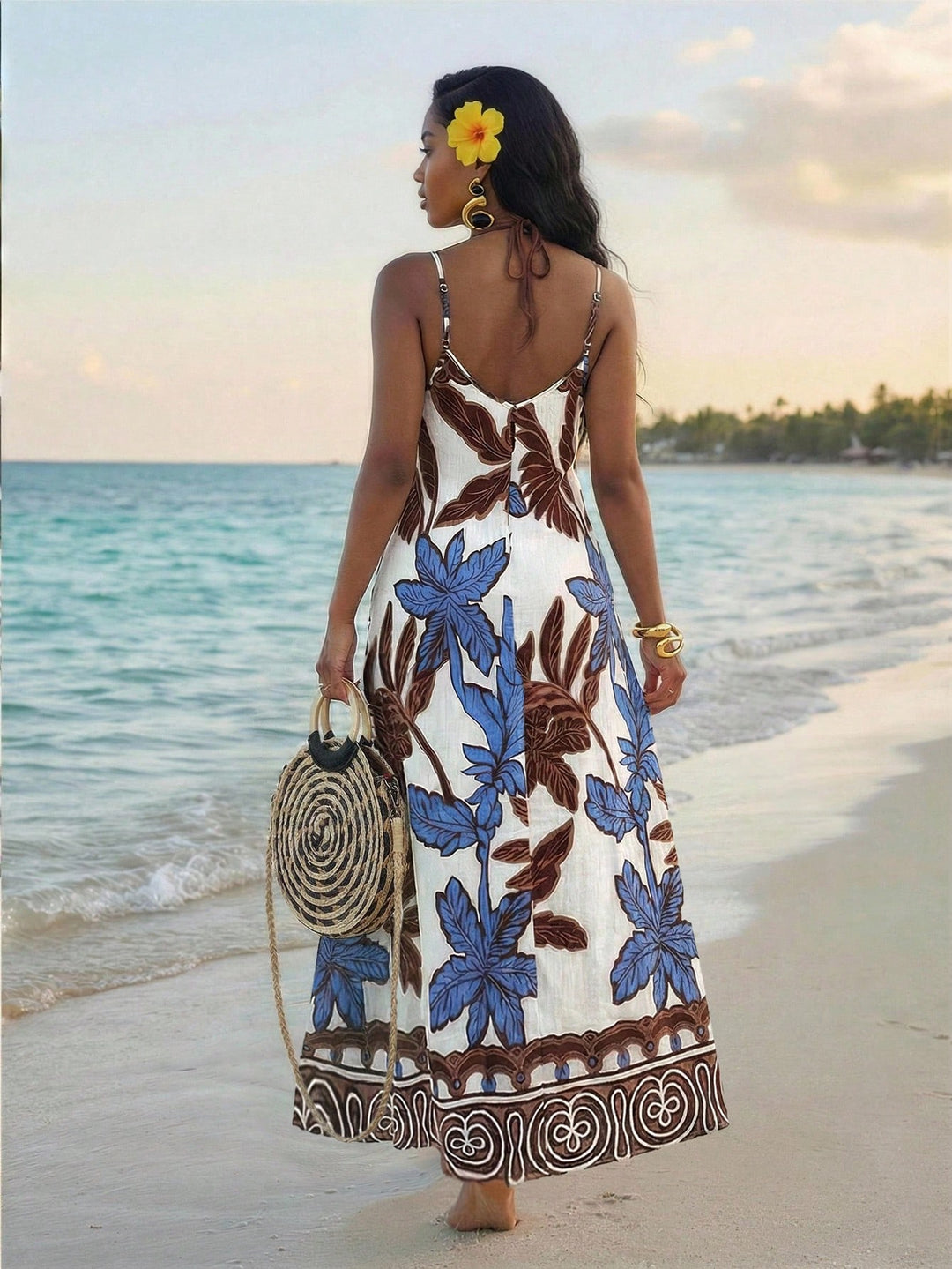Rochie maxi SHEIN, mix culori