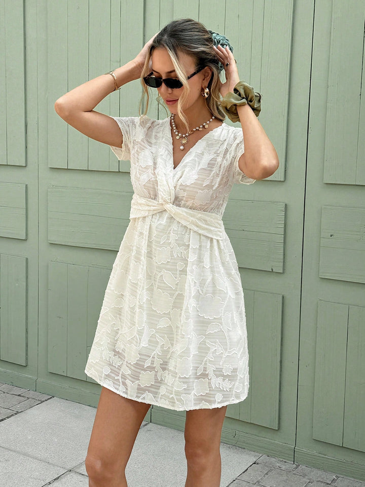 Rochie scurtă SHEIN, bej