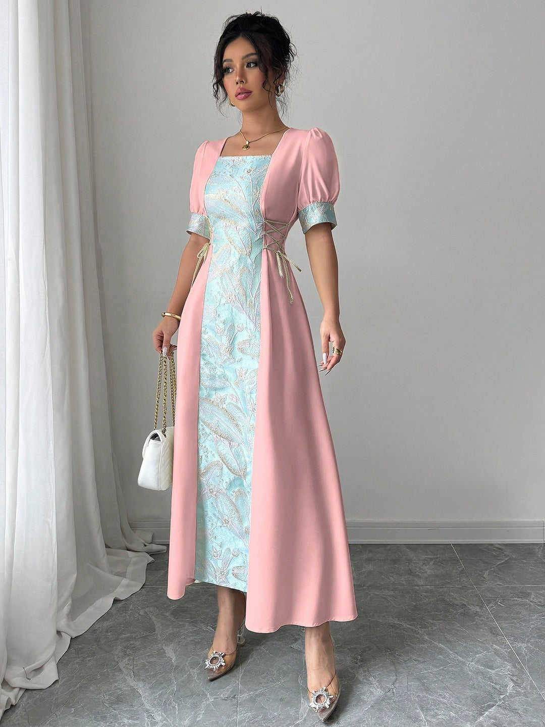 Rochie maxi SHEIN, mix culori