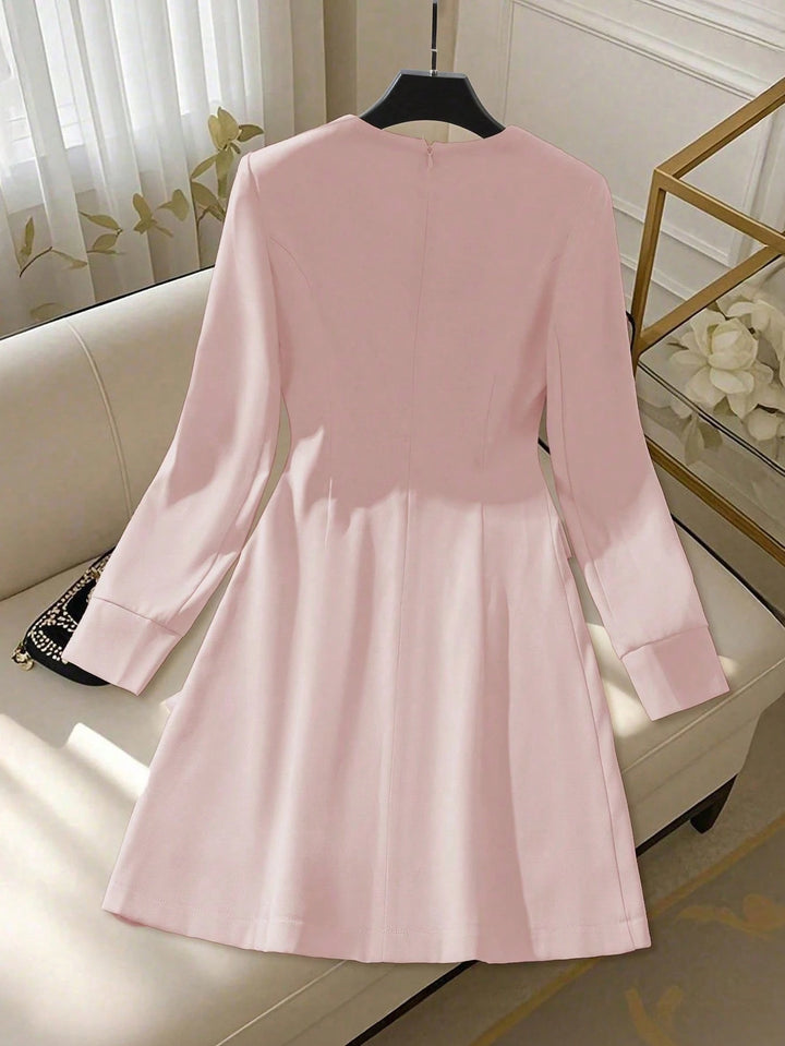 Rochie midi SHEIN, roz