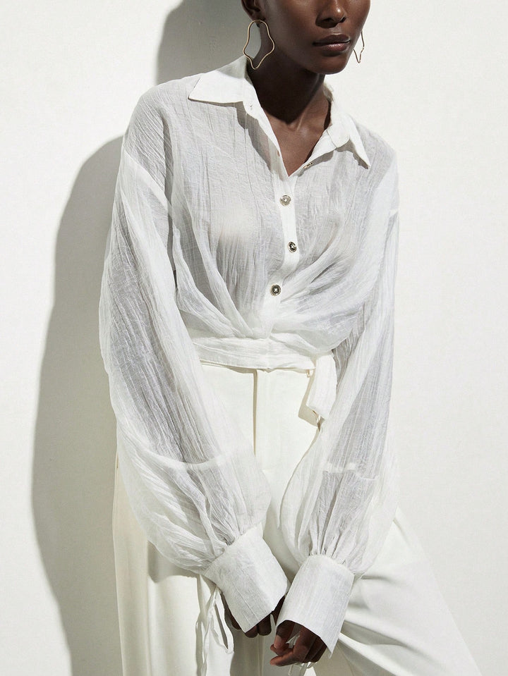 Top SHEIN, alb