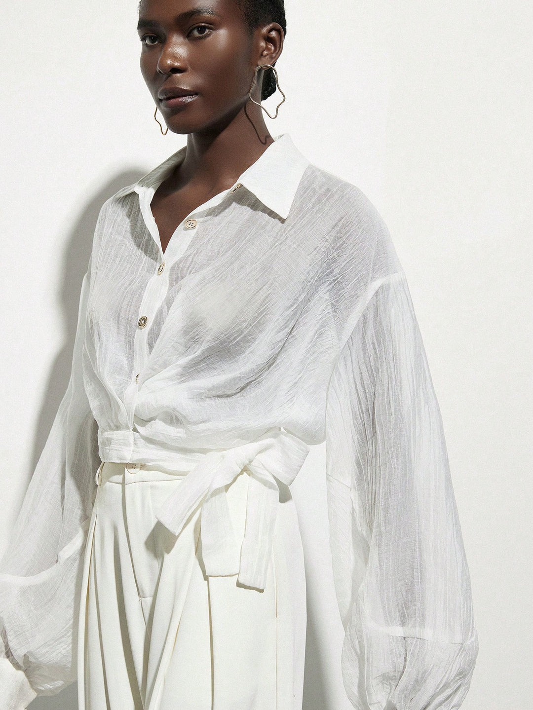 Top SHEIN, alb