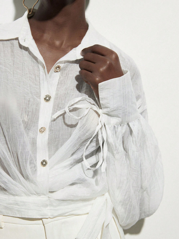 Top SHEIN, alb