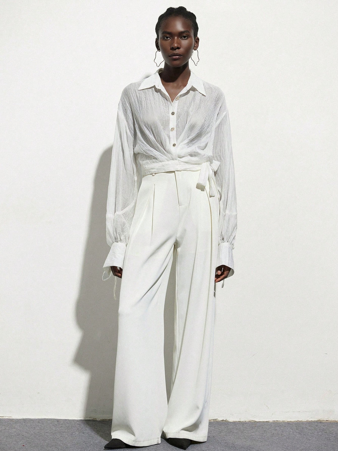 Top SHEIN, alb