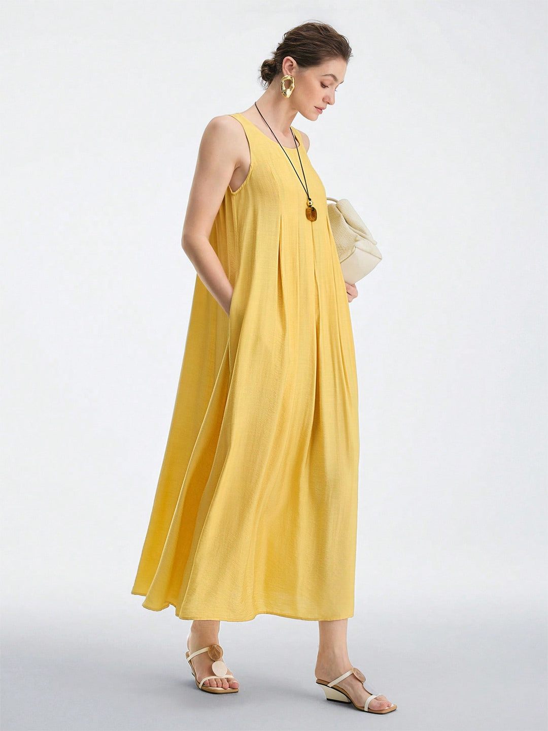 Rochie maxi SHEIN, galben