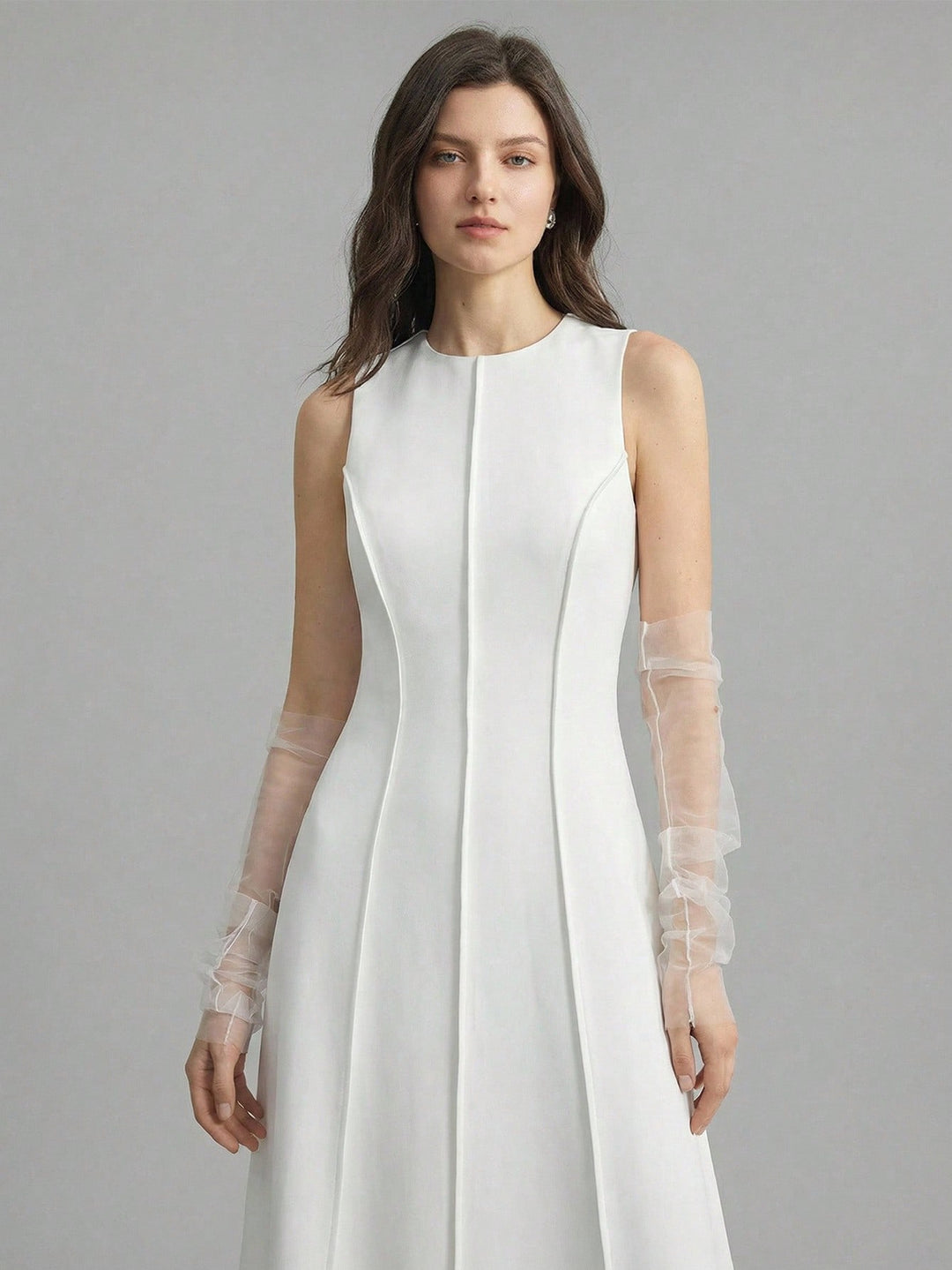 Rochie maxi SHEIN, alb