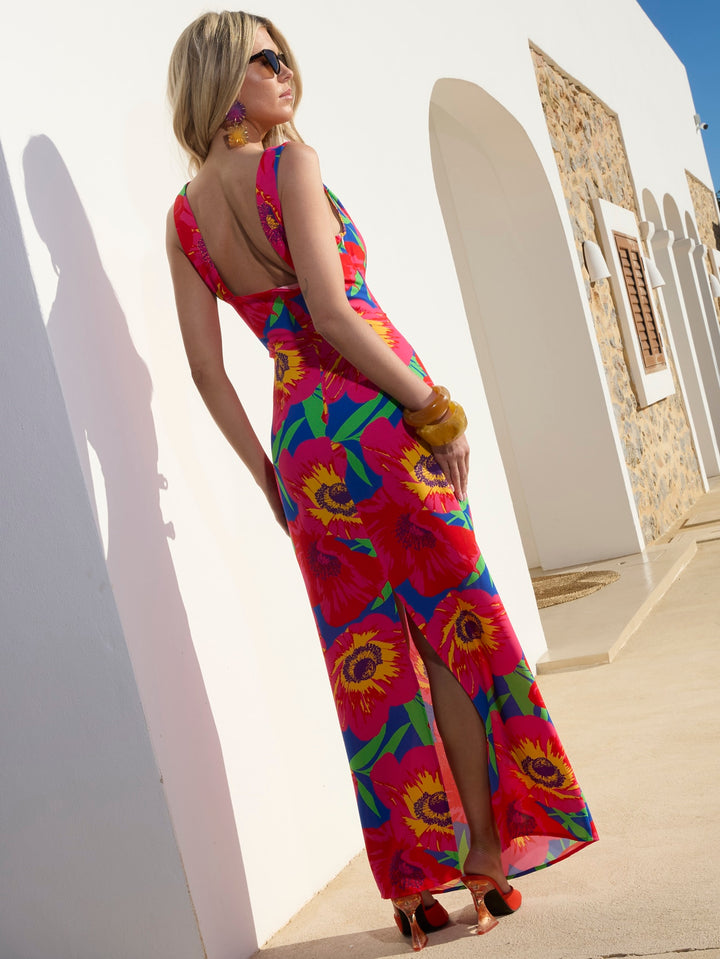Rochie maxi SHEIN, mix culori