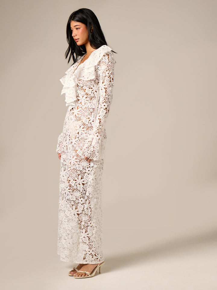 Rochie maxi SHEIN, alb
