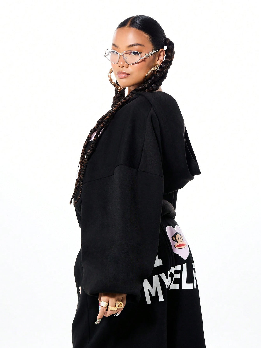 Hanorac SHEIN, negru