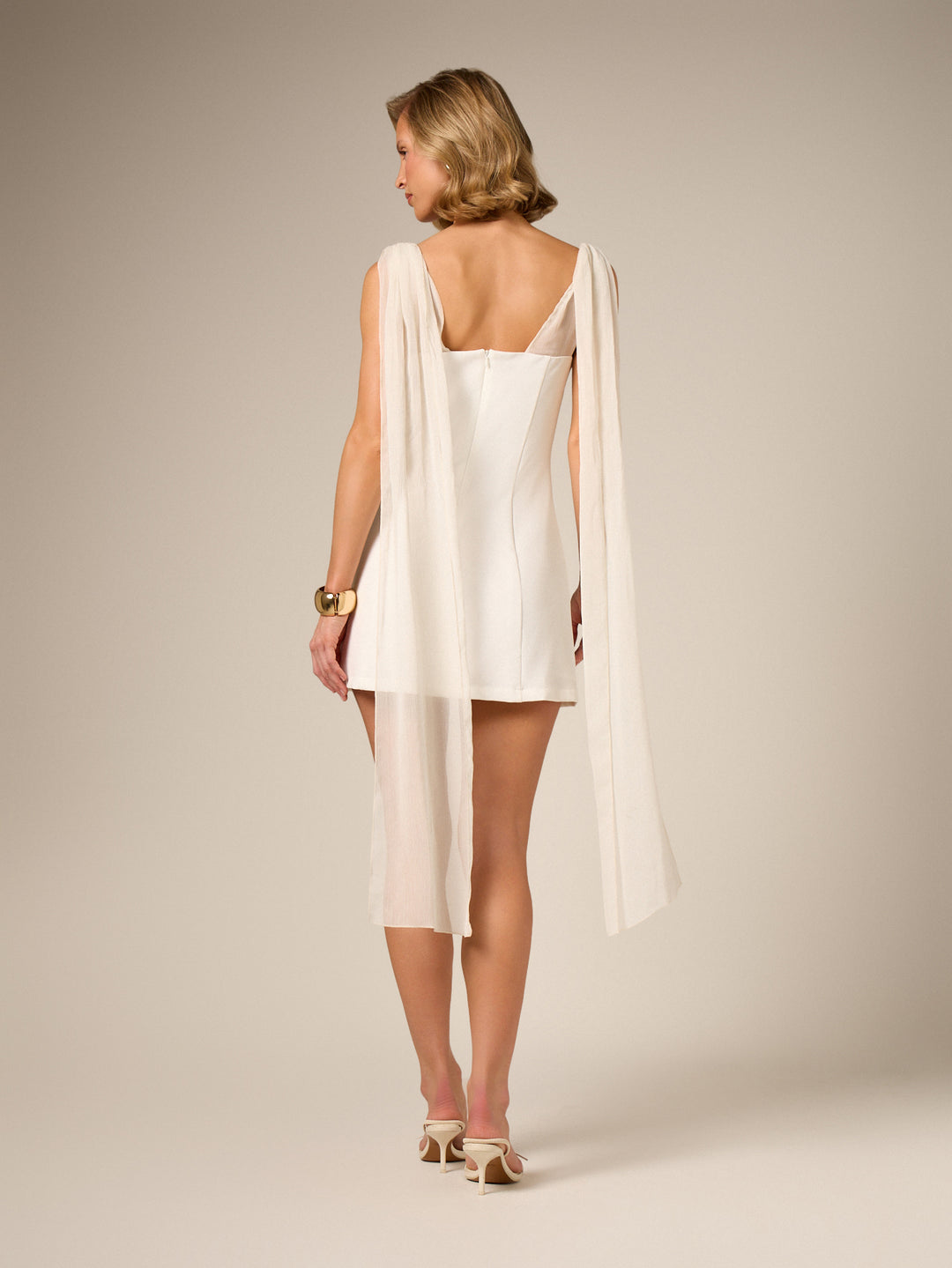 Rochie mini SHEIN, alb