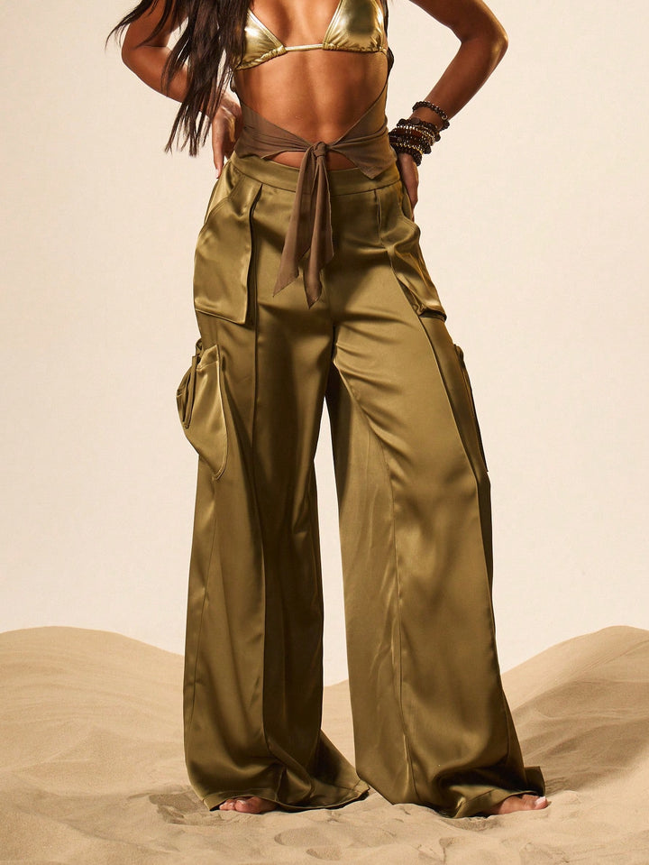 Pantaloni SHEIN, kaki