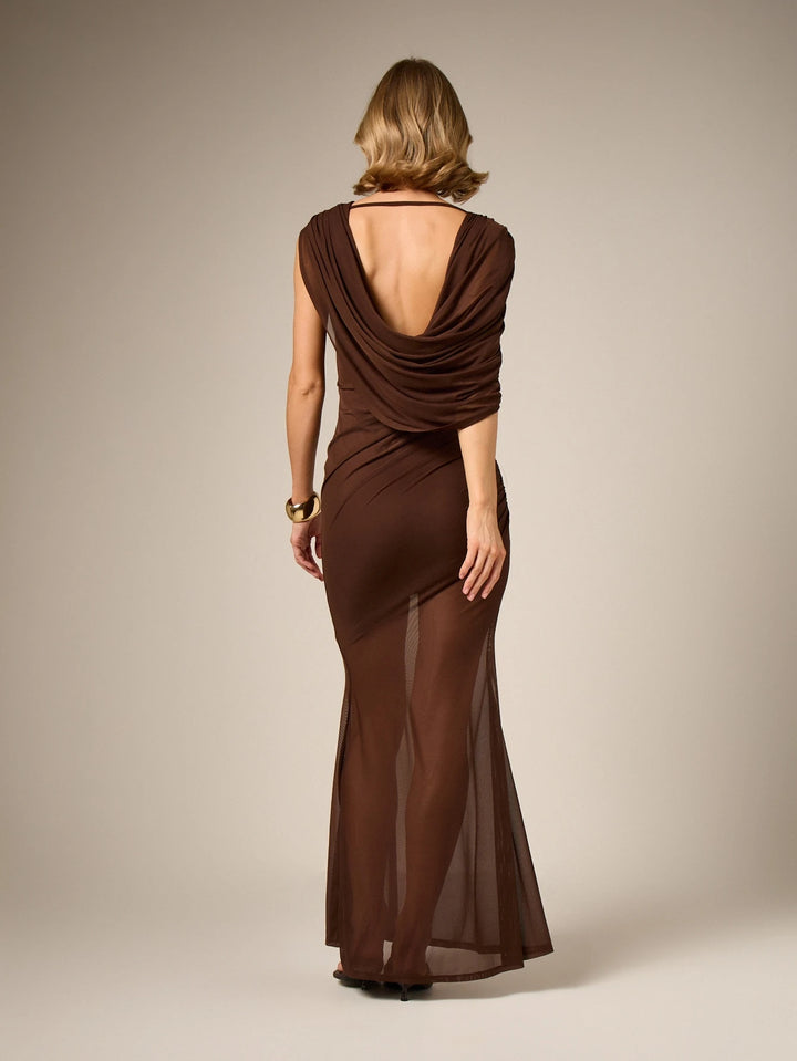 Rochie maxi SHEIN, maro