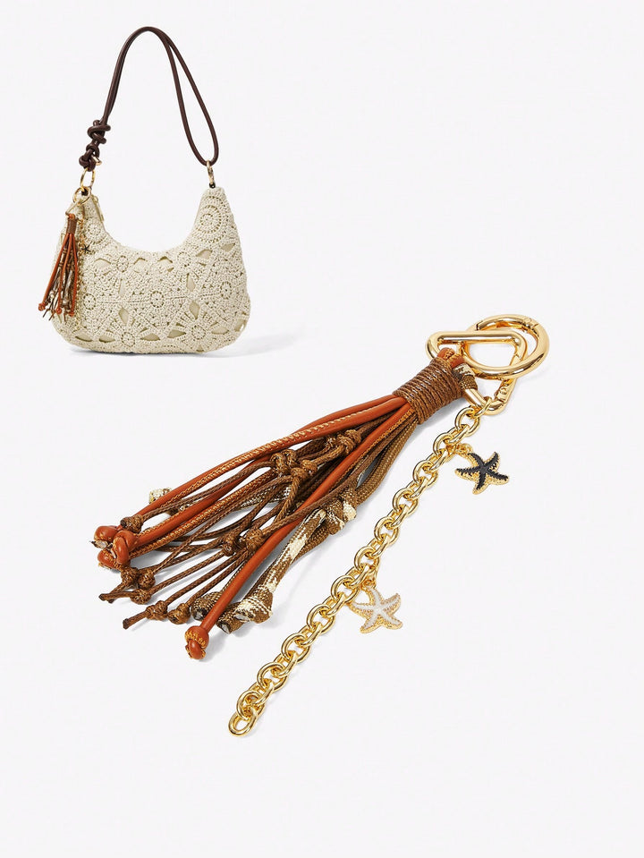 SHEIN Bag Charm, Brown