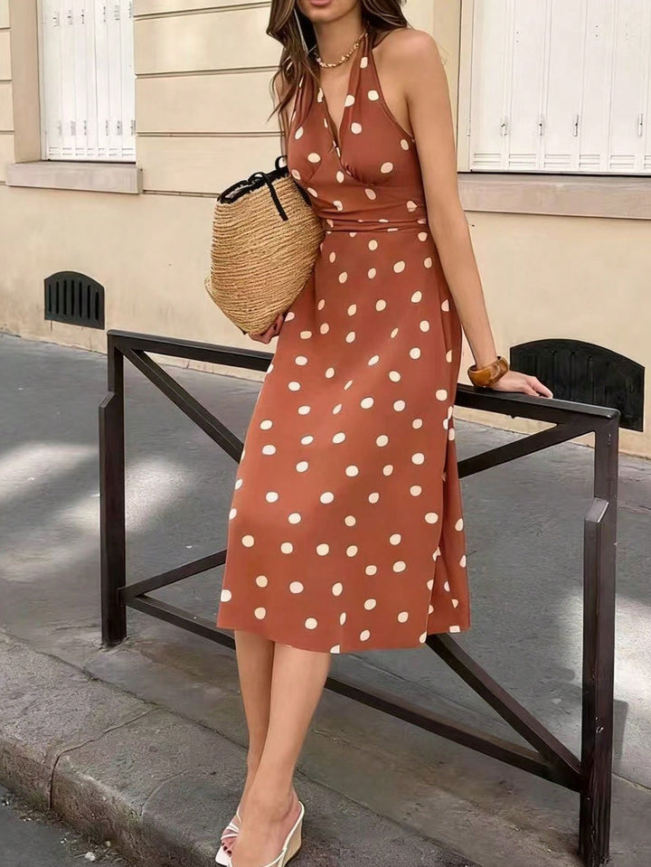 Rochie midi SHEIN, maro
