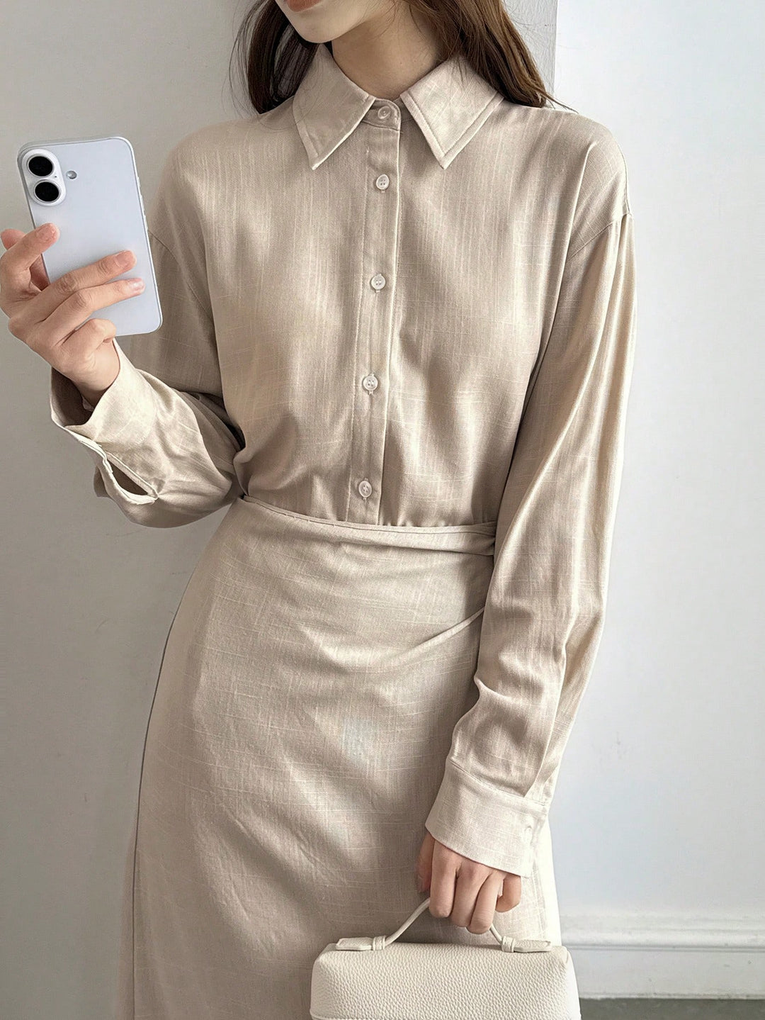 Rochie maxi SHEIN, kaki