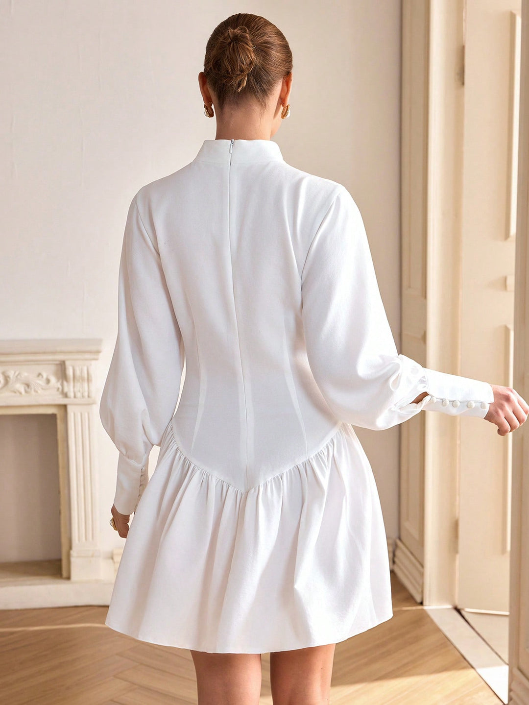 Rochie scurtă SHEIN, alb