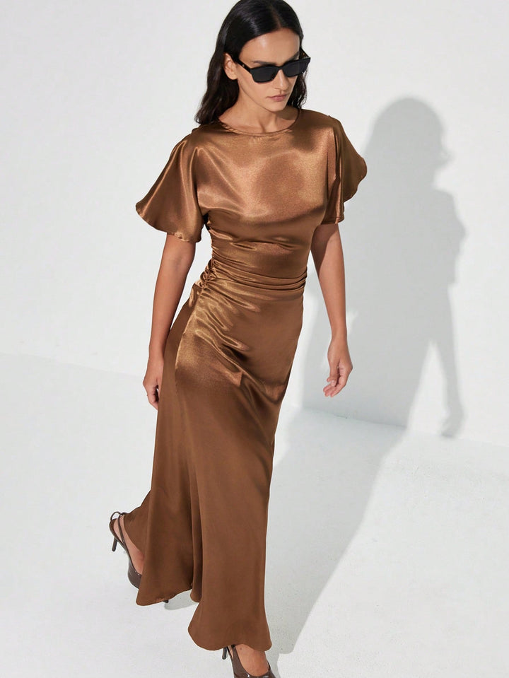 Rochie maxi SHEIN, auriu