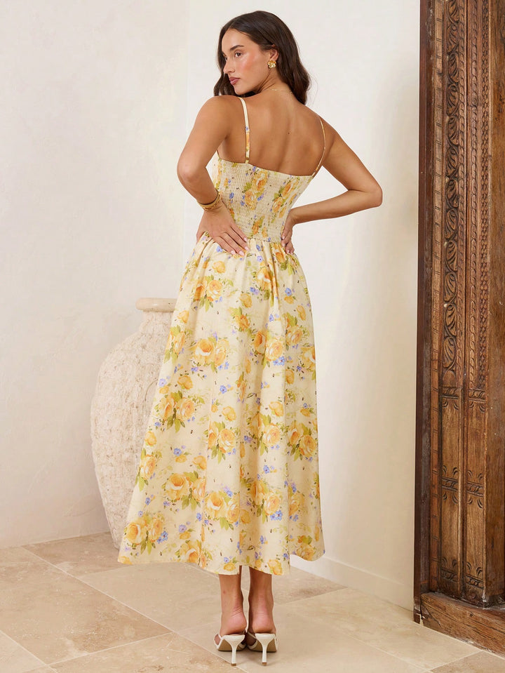 Rochie maxi SHEIN, mix culori