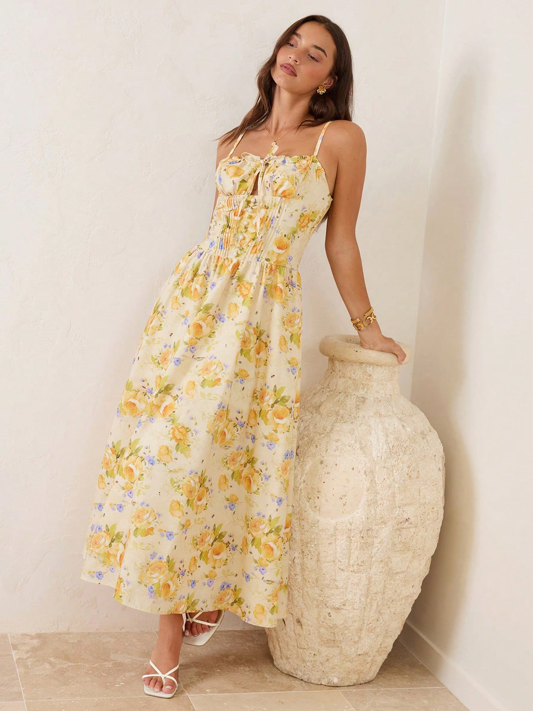 Rochie maxi SHEIN, mix culori