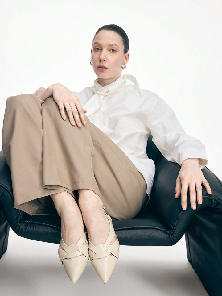 SHEIN balerina cipő, bézs