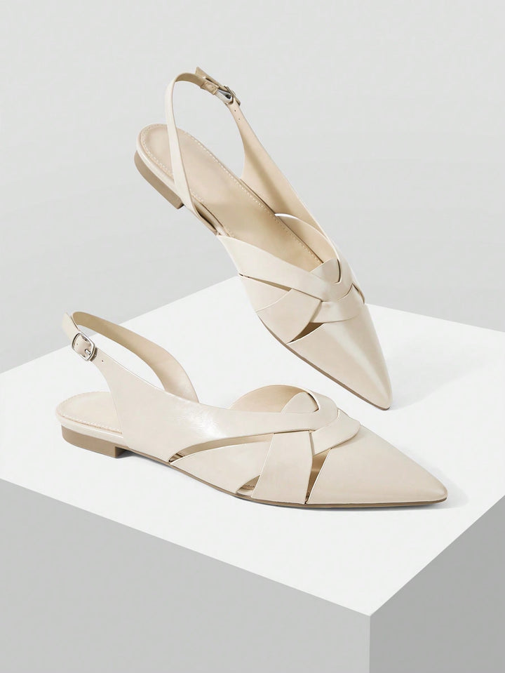 SHEIN balerina cipő, bézs
