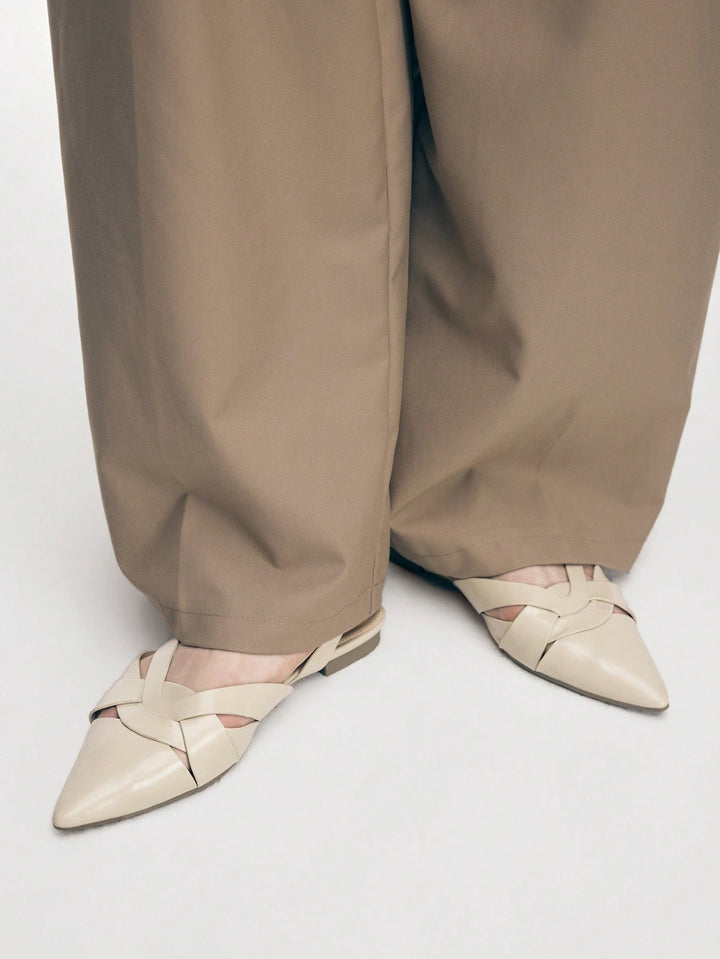 SHEIN balerina cipő, bézs