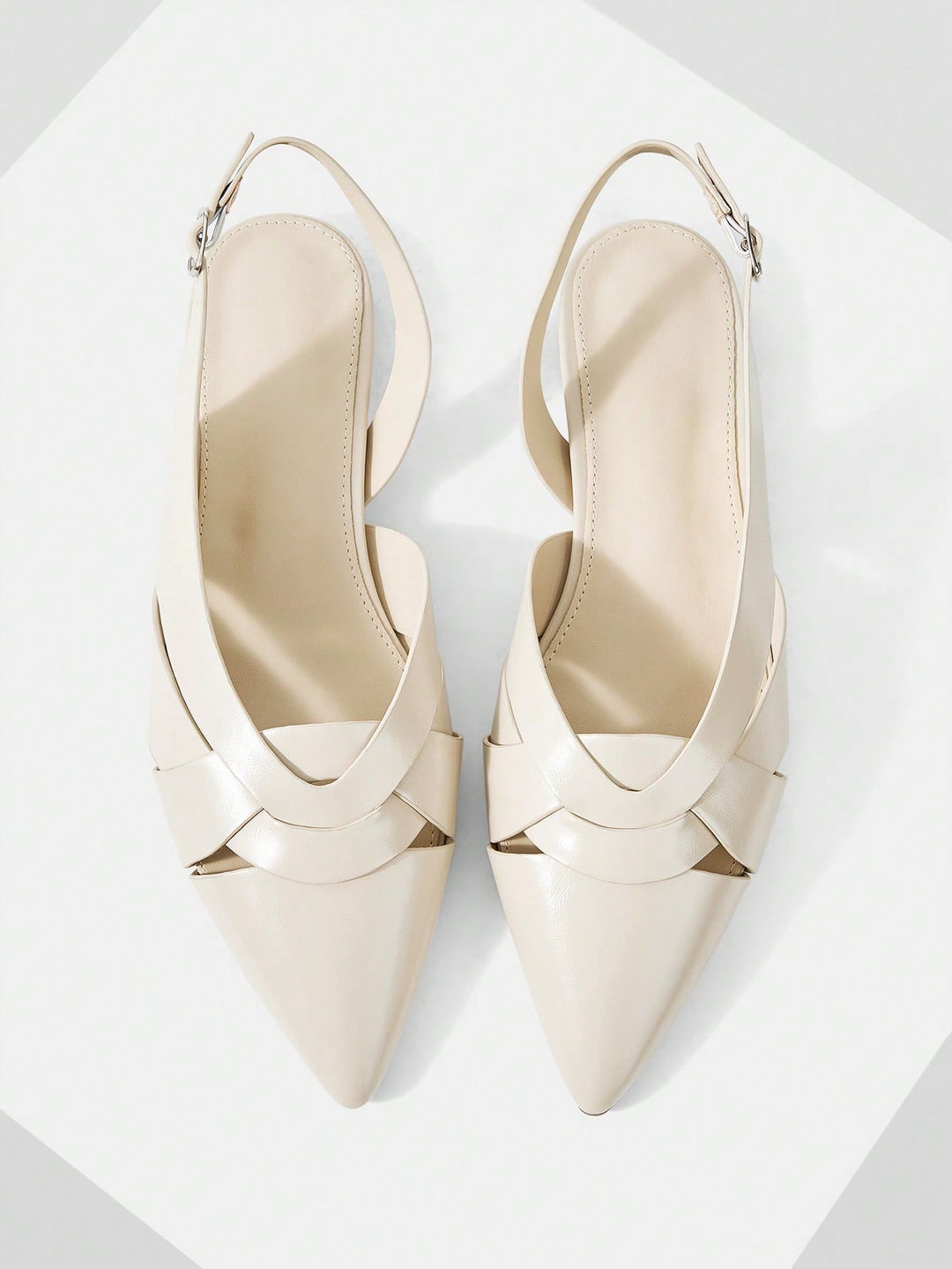 SHEIN balerina cipő, bézs